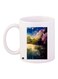 Scenary Printed Coffee Mug White/Blue/Green 11ounce