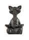 Oasisgalore Whimsical Black Cat Buddha Figurine Meditation Yoga Decor, Statue House Decoration Items Home Shelf Decor Gifts