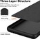 Case for Oppo Reno12 Pro 5G, Liquid Gel Rubber Bumper Case with Soft Microfiber Lining Cushion Slim Hard Shell Shockproof Protective Cover for Reno 12 Pro 2024 (Black)