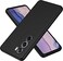 Case for Oppo Reno12 Pro 5G, Liquid Gel Rubber Bumper Case with Soft Microfiber Lining Cushion Slim Hard Shell Shockproof Protective Cover for Reno 12 Pro 2024 (Black)