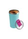 Detachable Self Stirring Portable Mug Double Wall Stainless Steel 400ml / Leak-Proof Silicone Lid / High-Speed Mixing / Magnetic Stirring Pod / Stirring Speed 7000RPM / Battery Capacity 300mAh - Blue