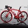 Miniature Finger Mountain Bike Diecast Toys - Metal Retro Racing Cycle Bicycle Bike Model Art Decoration Collection For Kids Boys