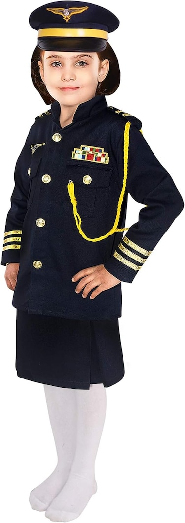 Fancy Land Pilot Costume Pant Style For Girls (6-7 Years)