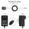 Cggxjp Electric Scooter Charger For Razor E300, E200, E100, Pr200, Mx350, Dirt Quad, Pocket Mod, Sports Go Kart Connector - 3-Prong Inline Female Battery Power Cord 24V 1500Ma Adapter Cable