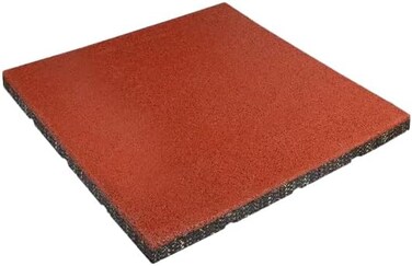 سجادة أرضية مطاطية شديدة التحمل من كولورلاند تويز، تصميم حلزوني مانع للانزلاق، تحبس الأوساخ والرطوبة، سهلة التنظيف، مثالية للمنازل والمداخل والمساحات التجارية (أحمر)