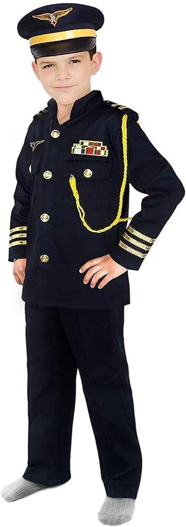 Fancy Land Pilot Costume For Boys (8-9 Years)