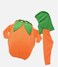 Orange Costme For Kids, Fancy Dress