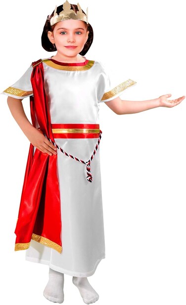 Fancy Land Roman Girl Costume For Girls (6-7 Years)