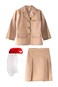 Fancy Land Flight Attendant Dress For Kids (Brown, 4-5 Years)