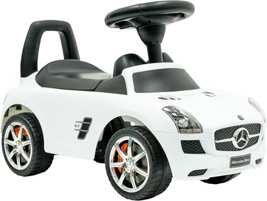 عربة أطفال Lovely Baby SLS AMG، وزنها 332 رطلاً، لونها أبيض