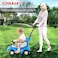 Coolbaby 3 In 1 Baby Walker Activity Ride-On Toys Mini Push Car with Covered Stroller Toddler Buggy Twisting For Unisex Outdoor Sports Scooters Blue