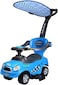 Coolbaby 3 In 1 Baby Walker Activity Ride-On Toys Mini Push Car with Covered Stroller Toddler Buggy Twisting For Unisex Outdoor Sports Scooters Blue
