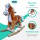 Lovely Baby Lb 501 Kids Rocking Horse With Wooden Base Andmusic, Soft Plush Withmoving Tail Andmouth For The Ages: 18Months And Above. Fully Assembled (Light Brown)