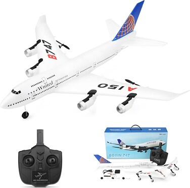 طائرة GoolRC Wltoys Xk A150 إيرباص B747 نموذجية تعمل بالتحكم عن بعد، ذات جناح ثابت، 3 قنوات، بتردد 2.4 جيجا هرتز، جاهزة للطيران.