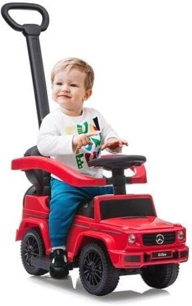 Benz Amg G350D Push Car with Handle Red 3In1- Colorland