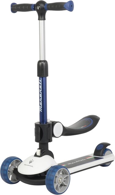 Lovely Baby 2 In 1 Scooters For Kids Lb 8133,Toddler Scooter For Ages 2-7, Kids Scooter, Kick Scooter with Foldable Seat,3 Wheel Scooter and Adjustble Height For Boys/Girls (White)