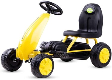 سيارة بدواسة للأطفال من لوفلي بيبي كيدز LB 6200 (أصفر)