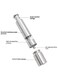 Steel Manual Grinding Bottle with Press Type Design Detachable and Transparent Window for Precision Grinding