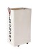 Homlikelan 65L Collapsible Large Laundry Hamper,Standable Narrow Laundry Basket Rolling Laundry Hamper on Wheels Clothes Hamper Laundry Bin Beige