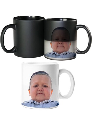 Your Wall Hasbulla Design - Heat Changing Meme Mug Novelty Office Joke Gag Gifts For Friends - Funny Coffee Magic Mug By Spoil Your Wall
