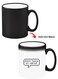 Color Changing Heat Sensitive Ceramic Mug, Image Revealed When HOT Liquid is Added! Dont touch my laptop