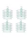 20-Pack Adjustable Baby Clothes Hangers for Closet,Plastic Kids Hangers,Children Nursery Hangers,Baby Nursery Closet Hangers, Non-Slip Laundry Infant Toddler Hangers for Girl Boy (Green)