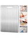 Cutting Board, Titanium Cutting Board for Kitchen,304 Stainless Steel Cutting Board,Double-Sided Food Grade Cutting Board Thickened,Titanium Board For Various Cooking Task (34x23cm)