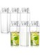yarlung 6 Pack Milk Carton Water Bottle, 17 Oz Clear Plastic Milk Box Portable Square Juice Bottle for Outdoor Sports Travel Camping