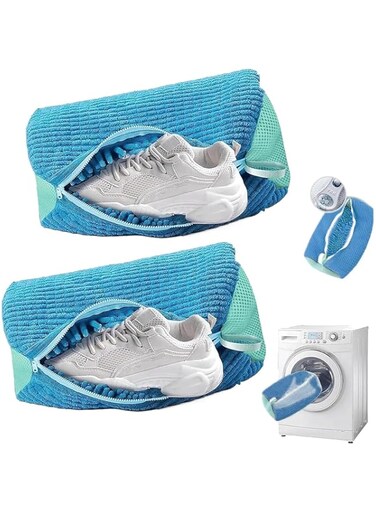 SLEEPHEAD&reg; Shoe Washing Bags-1 Pack Large Reusable Mesh Shoe Laundry Bags-Shoe wash bag for Sneakers, Trainers, Shoe Washing Bag for All Shoe Types and Sizes (1pcs)