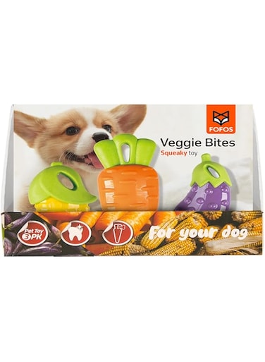 FOFOS Veggi Chew Toy Set S/M