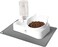 Marchul Cat Bowls with Mat, Cat Food and Water Bowl Set with Water Dispenser, 15&deg; Tilted Cat Bowl for Indoor Cats, Raised Cat Bowl for Cats and Small Dogs
