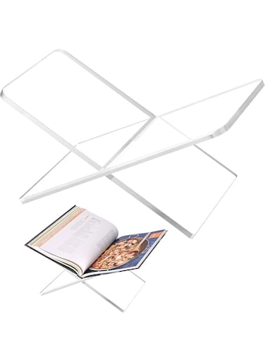 SATTAR Acrylic Quran &amp; Book Holder &ndash; Elegant X-Shaped Transparent Stand, Premium Quality for Quran and Book Display, Ideal for Daily Recitation, Reading, and Ramadan Gifts