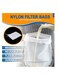 8 Pack Reusable 200 Mesh Fine Bag Nut Milk Nylon Strainer for Straining FruitJuice Apple Grape Press NutMilk Yogrut Doufu Almond Coffee with Drawstring 20x30cm