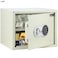 Rubik Safe Box, Large A4 Documents Size Security Locker with Digital Keypad and Key Lock for Cash Jewelry Passports Home Office (Size 30x38x30cm) Off White