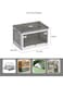 Versatile Foldable Transparent Storage Box for Books and Household Items 51.5 X 30cm