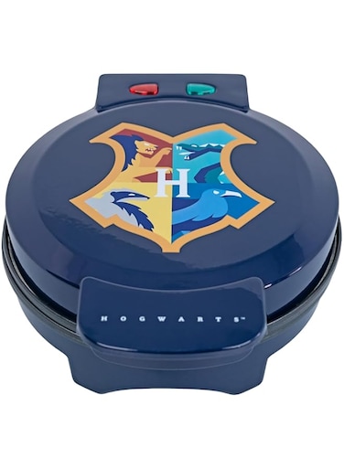 UNCANNY BRANDS - Harry Potter Waffle Maker - Creates Impression of Hogwarts Crest on the Waffle - Perfact Gift for any Occasion - Easy to Operate and Clean - Non-Stick Surface - WM1-HPO-HOG-ME