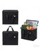 Pack Insulated Reusable Grocery Shopping Bag, Food Delivery, Cooler Bag, Heavy Duty, Large Size, Durable Handles, Dual Tab Zips, Lid, Stands Upright, Collapsible, Sustainable (Black, 3 Pack)