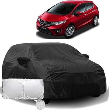 Car Body Cover for Honda Jazz(Triple Stitched,Mirror Pockets,UV Resistant,Dustproof)(Models-2015, 2016, 2017, 2018, 2019, 2020, 2021,2022)