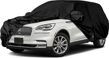 Waterproof Car Covers Replace for 2019-2022 Lincoln Aviator, 6 Layers All Weather Car Cover with Zipper Door &amp; Windproof Bands for Snow Rain Dust Hail Protection (Aviator)