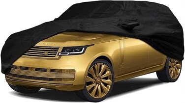 Waterproof Car Cover for 2009-2025 Land Rover Range Rover LWB Car Cover Custom Fit 100% Waterproof Windproof Strap &amp; Single Door Zipper Bands for Snow Rain Dust Hail Protection (LWB)
