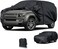 Full Car Cover for La-nd Rov-er Defender 2023-2024 All-Weather 210D Oxford Cloth Sliver Double Layer of With Cotton Waterproof Windproof UV Protection Zipper Door Dustproof Defender Car Covers