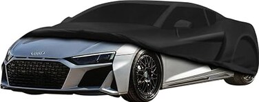 Waterproof Car Cover Replace for 2006&ndash;2023 Audi R8 Coupe/spyder Car Cover 6-Layer Ultra-Luxury Custom-Fit Cover with Driver Zipper, Windproof Bands &amp; All-Weather Protection