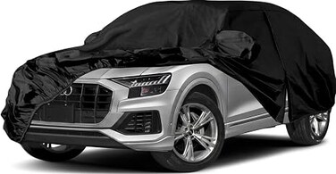 Waterproof Car Cover Replace for 2022-2025 Audi Q8 E-tron Sportback, 6 Layers All Weather Car Cover with Zipper Door &amp; Windproof Bands for Snow Rain Dust Hail Protection
