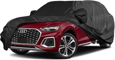 Waterproof Car Cover Replace for 2021-2025 Audi Q4 E-tron Sportback, 6 Layers All Weather Car Cover with Zipper Door &amp; Windproof Bands for Snow Rain Dust Hail Protection