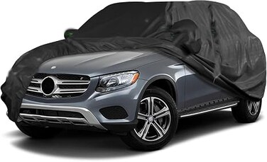 Waterproof Car Cover Replace for 2016-2023 Mercedes Benz GLC 300 350e 190T All Weather Car Covers with Zipper Door,Windproof Bands for Sun/Snow/Rain/Dust/Hail Protection