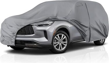 Waterproof Car Cover Replace for 2008-2024 Infiniti QX80/ Nissan Armada, 6 Layers All Weather Car Covers with Zipper Door &amp; Windproof Bands for Snow Rain Dust Hail Protection (QX80)