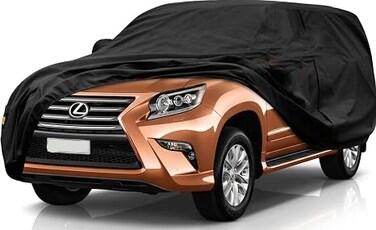 8-Layer Luxury Car Cover for Lexus GX460/GX470 (2002&ndash;2025) Waterproof, UV &amp; Hail Protection SUV Cover with Dual Zipper Access, Windproof Straps &ndash; Indoor/Outdoor SUV Cover