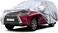 Waterproof Car Covers Replace for 2008-2024 Lexus LX/Toyota Land Cruiser, 6 Layers Silver All Weather Custom-fit Car Cover with Zipper Door &amp; Windproof Bands for Snow Rain Dust Hail Protection