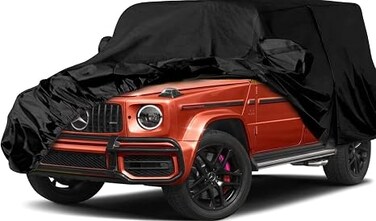 Waterproof G Wagon G63 Car Covers Replace for 2004-2025 Mercedes Benz G-Class 500 550 650, 6 Layers All Weather Car Cover with Driver Door Zipper for Snow Rain Dust Hail Protection