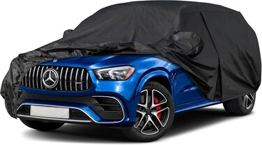 6 Layers SUV Car Cover Custom Fit for Mercedes Benz GLE 350 450 (2015-2024) Waterproof All Weather for Automobiles, Outdoor Full Cover Rain Sun UV Protection